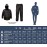 Auto Accessori Lupex - Rain Suit Waterproof Windproof Colour Black Set of Rain Jacket and Rain Trousers with Retractable Hood with Carry Bag Unisex Men Women