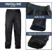 Auto Accessori Lupex - Rain Suit Waterproof Windproof Colour Black Set of Rain Jacket and Rain Trousers with Retractable Hood with Carry Bag Unisex Men Women