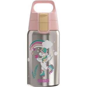 SIGG - Stainless Steel Children's Water Bottle - Shield One - Suitable for Carbonated Drinks - Leak-Proof - Feather-Light - BPA-Free - 0.5 L