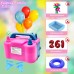 HXHWISE Electric Balloon Pump, Electric Balloon Pump 220 V 600 W Inflator Blower Balloon Pump, Double Nozzle Inflator Blower Portable Pump for Parties, Weddings, Birthday Decoration