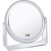 15X/1X Cosmetic Mirror Magnification Double-Sided Makeup Mirror 360° Rotatable Table Mirror for Make Up Travel Mirror for Make-Up Face Care and Shaving