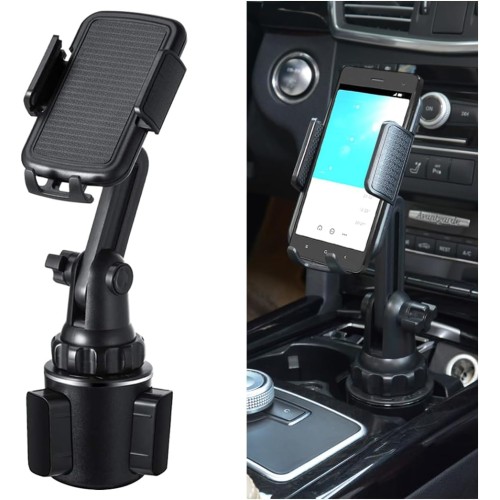 CGEAMDY Car Holder for Drink Holder, Cup Holder, Car Phone Holder, Universal Adjustable Gooseneck Car Mount, 360 Degree Car Cup Holder for Smartphone