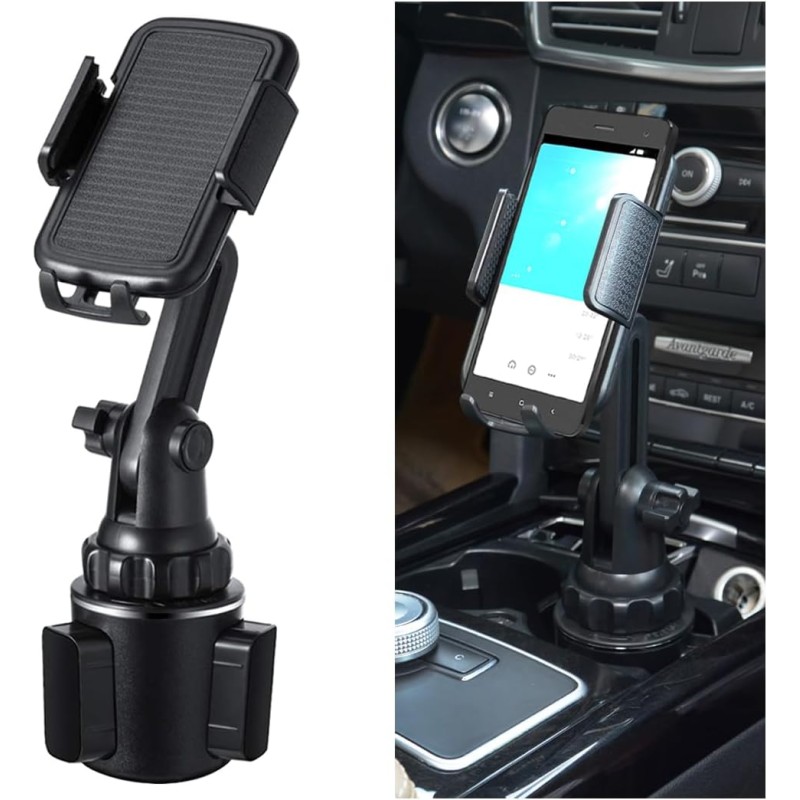 CGEAMDY Car Holder for Drink Holder, Cup Holder, Car Phone Holder, Universal Adjustable Gooseneck Car Mount, 360 Degree Car Cup Holder for Smartphone