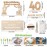Jostift 40th Birthday Women Gift, Money Gifts for 40th, 40th Birthday Money Gift, Wood, with Fairy Lights, Birthday 40th Woman, Gift 40th Birthday Man, for Anniversary and Birthday Gifts