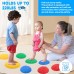 Pack of 8 Balance Stones for Children to Promote Balance, Motor Skills & Coordination, Non-Slip Balance Stones for Indoor and Outdoor Use for Schools, Nurseries & Therapy Centres