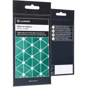 Luxshield Reflector Sticker Set – Triangles – for Bicycle, Scooter, Pushchair – Reflectors Bicycle – Reflectors