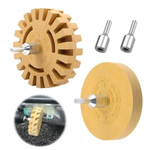 PLLYPE Foil Eraser, 2 Pieces Eraser Disc, Sticker Eraser for Removal, Eraser Wheel, for Professional Removal of Films and Adhesive Residues on the Vehicle (Diameter 20 mm / 88 mm)