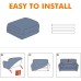 GRIFEMA High Stretch Sofa Cover 2 Seater Sofa Throw Jacquard Elastic Sofa Cover for Living Room Protector for Dogs Pets Grey
