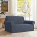 GRIFEMA High Stretch Sofa Cover 2 Seater Sofa Throw Jacquard Elastic Sofa Cover for Living Room Protector for Dogs Pets Grey