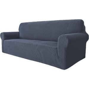 GRIFEMA High Stretch Sofa Cover 3 Seater Sofa Throw Jacquard Elastic Sofa Cover for Living Room Protector for Dogs Pets Grey