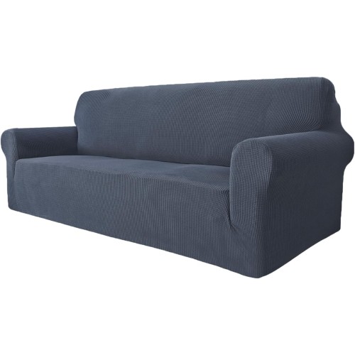 GRIFEMA High Stretch Sofa Cover 3 Seater Sofa Throw Jacquard Elastic Sofa Cover for Living Room Protector for Dogs Pets Grey