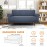 GRIFEMA High Stretch Sofa Cover 3 Seater Sofa Throw Jacquard Elastic Sofa Cover for Living Room Protector for Dogs Pets Grey