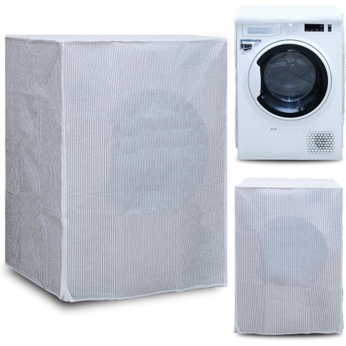 moorg Indoor Washing Machine Cover Water Resistant with Zip Dust Cover 62 x 58 x 85 cm Polyester Nylon Lined Water Resistant