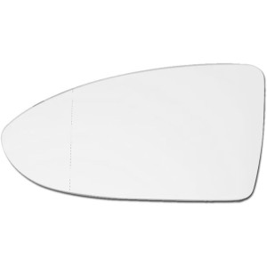JNNJ Car Rear View Wing Mirror Glass, MK7 Wing Mirror Glass Replacement Mirror Glass for Wing Mirrors, Door Wing Mirror Glass (Left Main Driver)