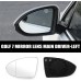 JNNJ Car Rear View Wing Mirror Glass, MK7 Wing Mirror Glass Replacement Mirror Glass for Wing Mirrors, Door Wing Mirror Glass (Left Main Driver)