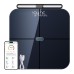 Healthkeep Personal Scales Impedance Meter Networked WiFi & Bluetooth 8 Electrodes High Precision 46 Body Data for App Including Android and iOS Capacity 180kg/400lb 30x30cm
