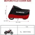 NEVERLAND Motorcycle Tarpaulin Outdoor Motorcycle Cover Waterproof Winterproof Motorcycle Tarpaulin 210D Motorcycle Garage Tarpaulin Indoor Cover for Motor Scooter 245 x 105 x 125 cm