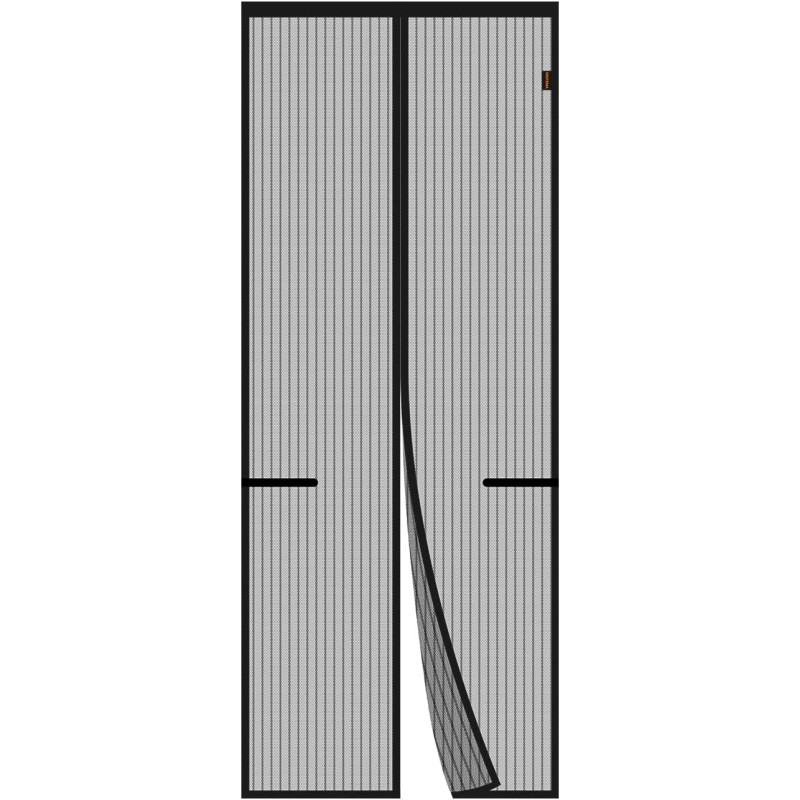 GRIFEMA Fly Screen Balcony Door, 80 x 200 cm, Magnetic Insect Protection Door for Balcony Door, Cellar Door and Patio Door, Easy Adhesive Installation, No Drilling Required, Black