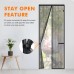 GRIFEMA Fly Screen Balcony Door, 80 x 200 cm, Magnetic Insect Protection Door for Balcony Door, Cellar Door and Patio Door, Easy Adhesive Installation, No Drilling Required, Black