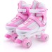 Children's Roller Skates for Girls Boys Adjustable Children's Roller Skates with Luminous Wheels, Fun Lighting for Boys Girls, Roller Skates for Children