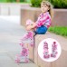 Children's Roller Skates for Girls Boys Adjustable Children's Roller Skates with Luminous Wheels, Fun Lighting for Boys Girls, Roller Skates for Children