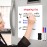 Blendura A3 Magnetic Whiteboard Film, Magnetic Board Fridge with 5 Whiteboard Pens, Sponge, DIY Magnetic Whiteboard for School, Office and Home, White, magnetic board fridge