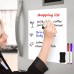 Blendura A3 Magnetic Whiteboard Film, Magnetic Board Fridge with 5 Whiteboard Pens, Sponge, DIY Magnetic Whiteboard for School, Office and Home, White, magnetic board fridge