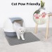 Cat Litter Tray Mat 60 x 40 cm, Cat Litter Mat Waterproof Double Layer Cat Mat Cat Litter Tray Mat Honeycomb Mat Cat Litter Tray for Litter Catcher, Cat Litter Mat Grey, Cat Litter Tray Mat