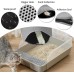Cat Litter Tray Mat 60 x 40 cm, Cat Litter Mat Waterproof Double Layer Cat Mat Cat Litter Tray Mat Honeycomb Mat Cat Litter Tray for Litter Catcher, Cat Litter Mat Grey, Cat Litter Tray Mat