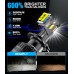 BEAMFLY H7 LED Car Bulbs 130W 28000LM 6000K White Lights 600% Conversion Kit for Car Halogen Headlights, High or Low Beam 12 V, Thick Copper Tube, LED Lamp Lights, 2 Pieces
