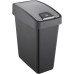 keeeper Premium Soft Touch Flip Top Waste Bin 25 Litre 39.5 x 24 x 47.5 cm Magne, Grey (Graphite)