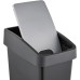 keeeper Premium Soft Touch Flip Top Waste Bin 25 Litre 39.5 x 24 x 47.5 cm Magne, Grey (Graphite)