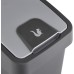keeeper Premium Soft Touch Flip Top Waste Bin 25 Litre 39.5 x 24 x 47.5 cm Magne, Grey (Graphite)