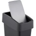 keeeper Premium Soft Touch Flip Lid Waste Bin 10 Litre 29.5 x 18 x 36.5 cm Magne, Grey (Graphite)