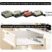 Famhap Pack of 4 Spice Rack for Drawers, Spice Drawer Insert, 4 Tier Drawer Organiser System, Organiser for Kitchen, Worktop, Cabinet, Shelf, Black