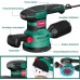 HYCHIKA 450 W Random Orbital Sander 125 mm, 6 Speeds 6000-12000OPM, Efficient Dust Collection System, with 20 Pieces 8-Hole Sandpaper, Ideal for Sanding Metal, Wood etc