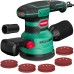 HYCHIKA 450 W Random Orbital Sander 125 mm, 6 Speeds 6000-12000OPM, Efficient Dust Collection System, with 20 Pieces 8-Hole Sandpaper, Ideal for Sanding Metal, Wood etc
