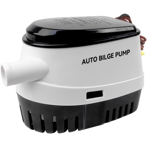 BACOENG Automatic Bilge Pump 12V 47LPM/750GPH with Float Switch Black