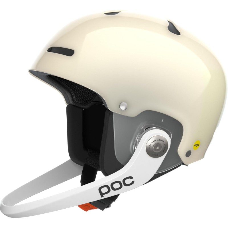 POC Artic SL MIPS Ski and Slalom Helmet with Additional Protection Areas for Maximum Protection and Comfort and a Fully Adjustable and Removable Chin Bar