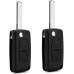 BARAC 2 x 2 бутонни ключове за Citroen C2 C3 C4 C5 Picasso Peugeot 206 207 307 308 407 408 Partner Дистанционно управление за кола Съвместимо с CEO536 HU83