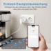 SURFOU WLAN Socket with Current Meter, Smart Home Timer Socket, 2.4 GHz WiFi Smart Plug Works with Alexa, Google Home, Voice Control, Remote Access, No Hub Required