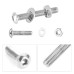 500 Piece M3 Screws and Nuts Set, Hexagonal Screws Stainless Steel M3 x 6 M3 x 8 M3 x 10 M3 x 12 M3 x 16 M3 x 20 with Hex Key