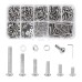 500 Piece M3 Screws and Nuts Set, Hexagonal Screws Stainless Steel M3 x 6 M3 x 8 M3 x 10 M3 x 12 M3 x 16 M3 x 20 with Hex Key