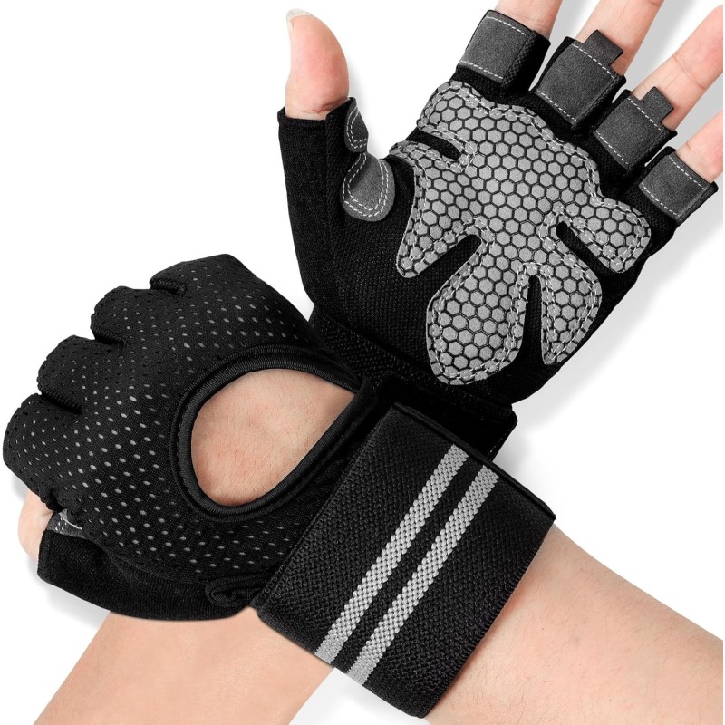 KUOGAS Fitness gloves, training gloves, men, can be used on bodybuilding, cycling, gym, strength training, sports gloves for men and women