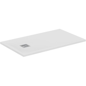 Ideal Standard - Ultra Flat S+ Rectangular Shower Tray Ultra Thin Stone Effect Resin 120 x 70 cm Ideal Solid, White