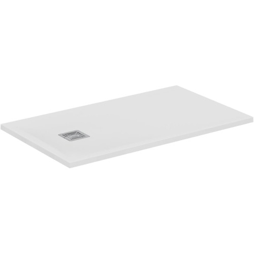 Ideal Standard - Ultra Flat S+ Rectangular Shower Tray Ultra Thin Stone Effect Resin 120 x 70 cm Ideal Solid, White