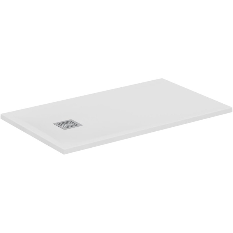 Ideal Standard - Ultra Flat S+ Rectangular Shower Tray Ultra Thin Stone Effect Resin 120 x 70 cm Ideal Solid, White