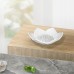 YoHyien Pack of 2 Silicone Soap Dish with Drain, Self-Draining Soap Dish Shower, Soap Holder Sink, Soap Dishes for Bathroom, Kitchen, Keeps Soap Dry (White + Grey)