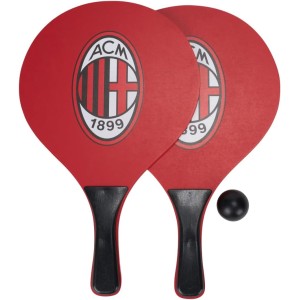 AC Milan 2 Bats with Ball Game for Beach or Outdoor for Children and Adults Official Product