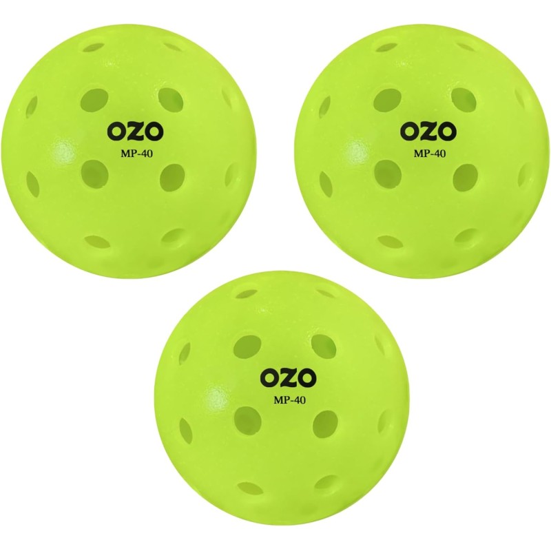 OZO Pickleball Set Outdoor-Bälle 40 Löchern